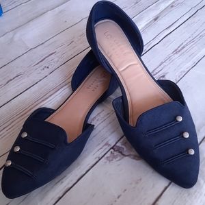 Lauren Conrad navy blue flats size 10